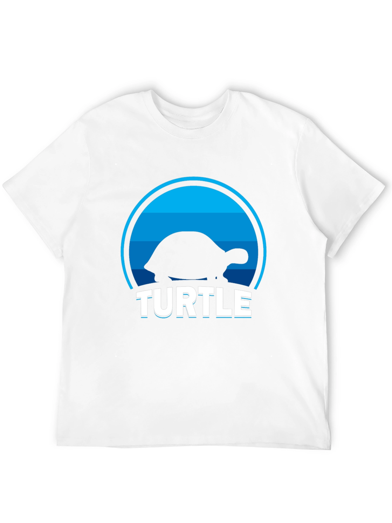 Turtle Silhouette Graphic T-Shirt - Cool Animal Tee