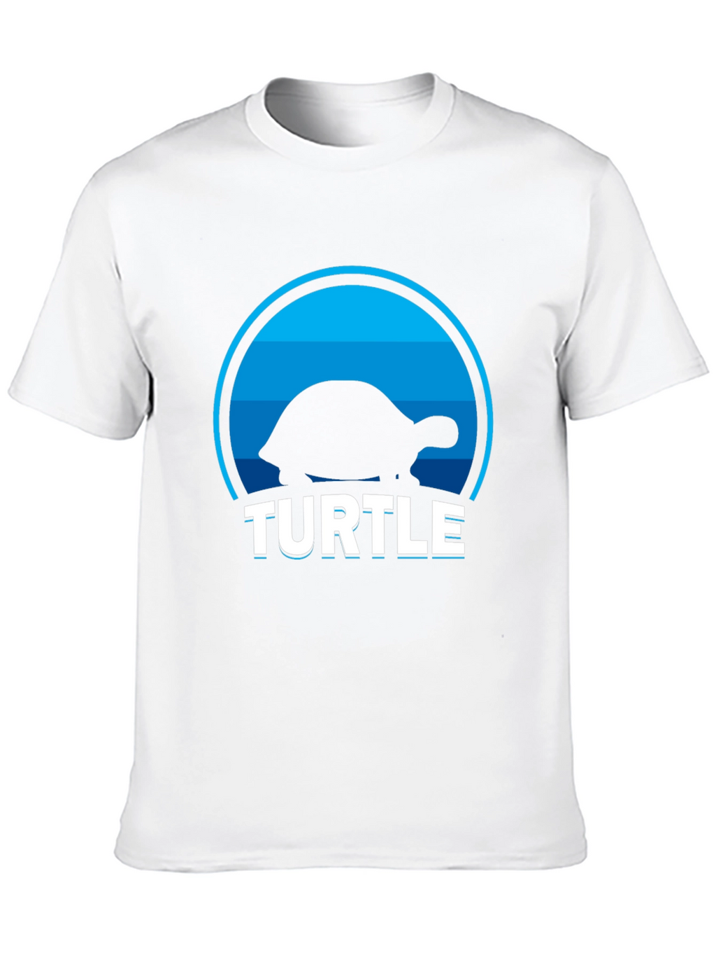 Turtle Silhouette Graphic T-Shirt - Cool Animal Tee