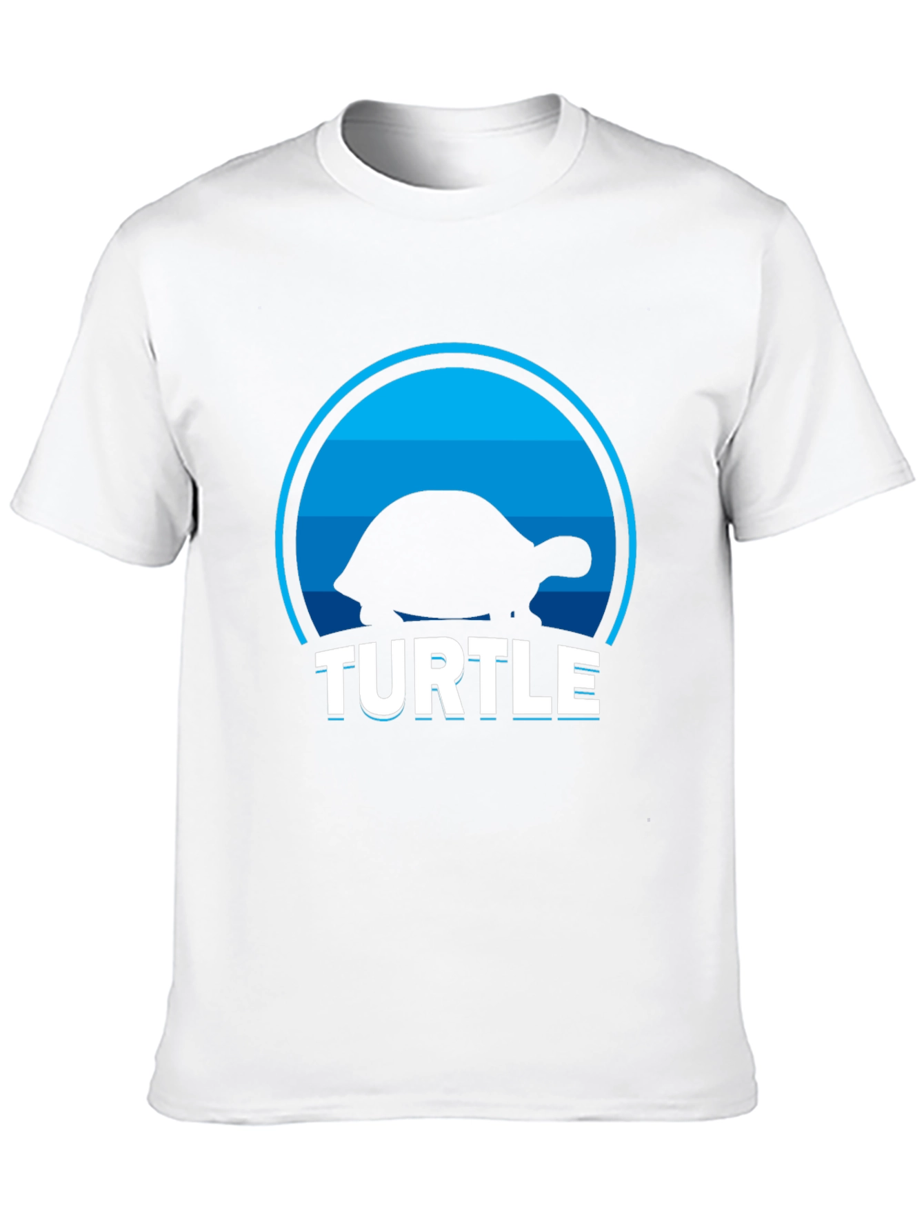 Turtle Silhouette Graphic T-Shirt - Cool Animal Tee