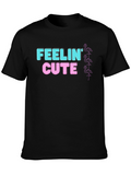 Feelin Cute Flamingo Graphic T-Shirt