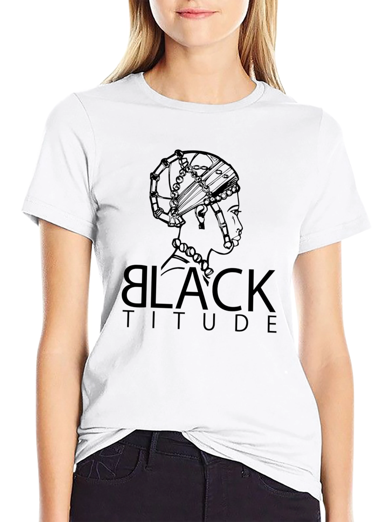Black Attidue Tee - Stylish Graphic T-Shirt