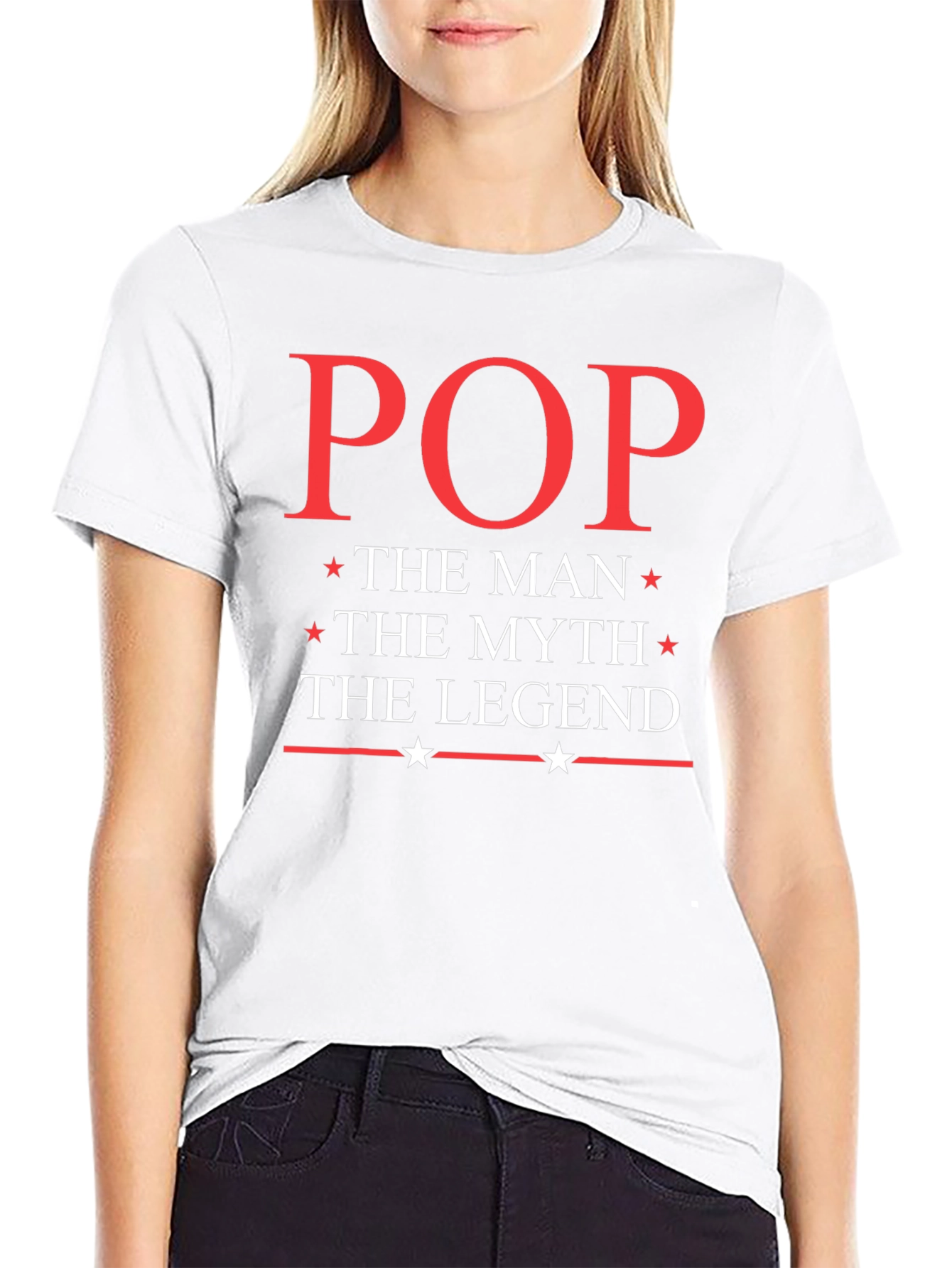 Pop The Man Myth Legend Graphic T-Shirt