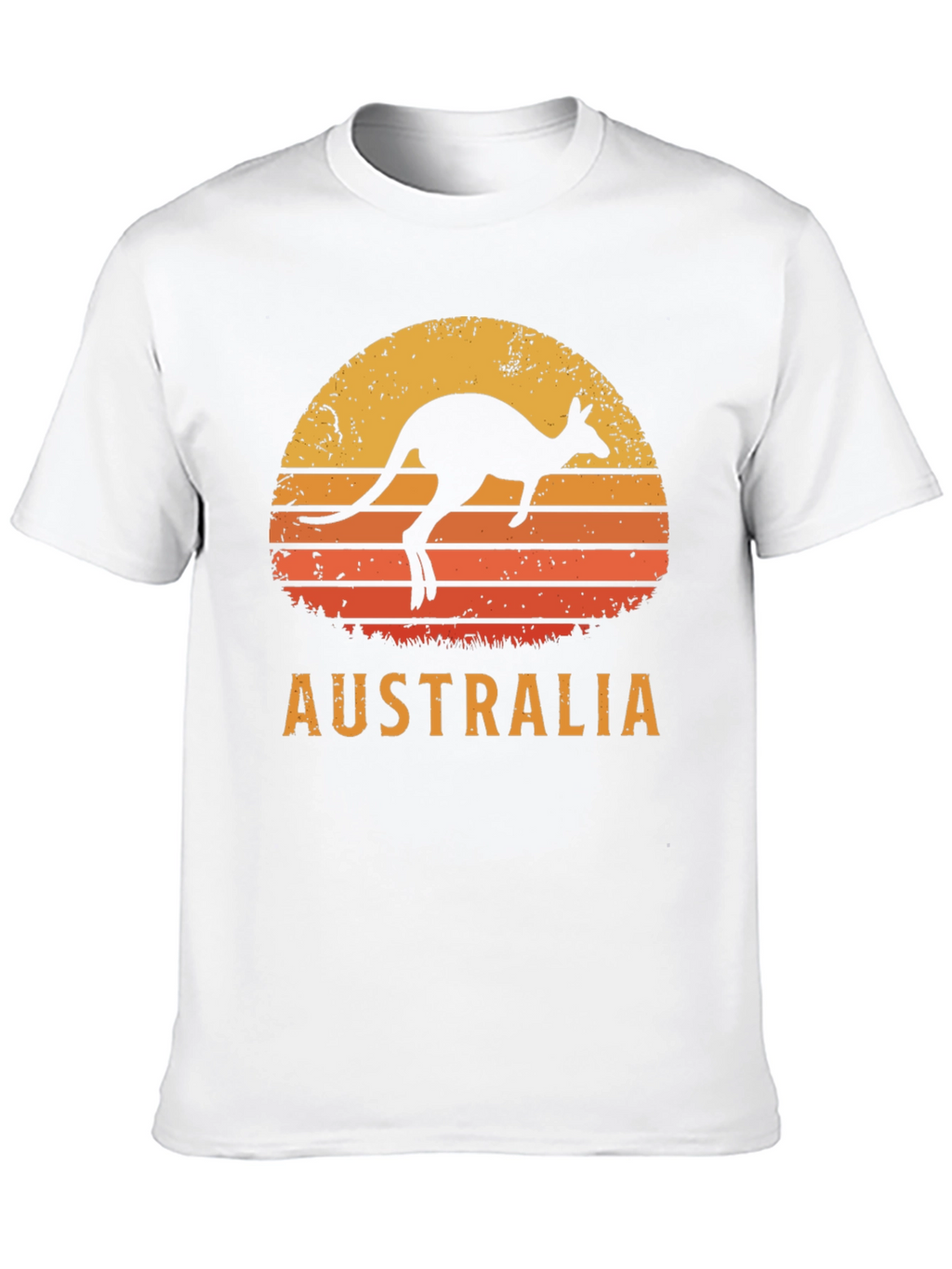 Australia Kangaroo Sunset Graphic T-Shirt