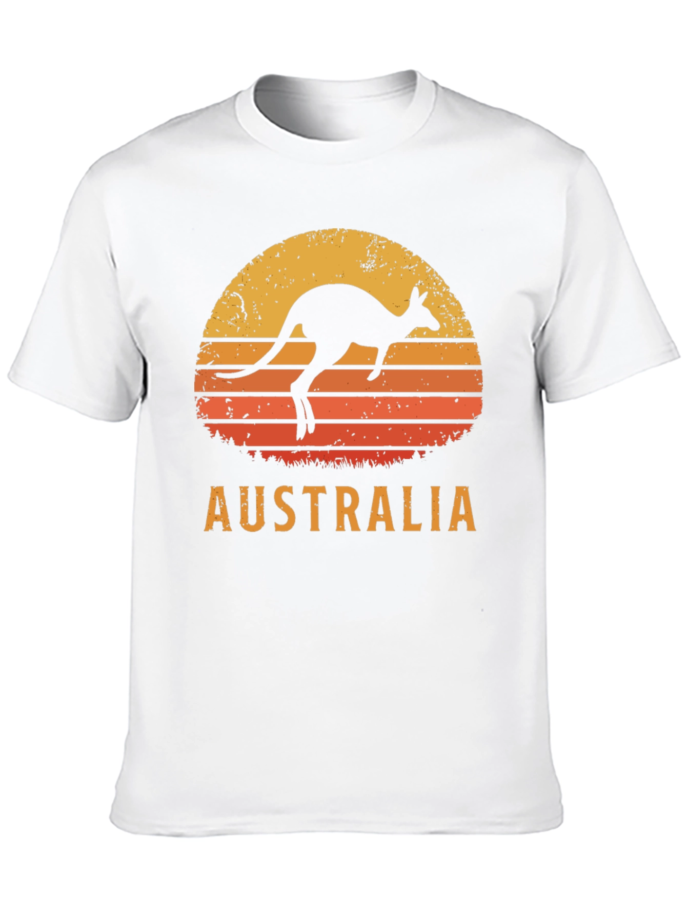 Australia Kangaroo Sunset Graphic T-Shirt