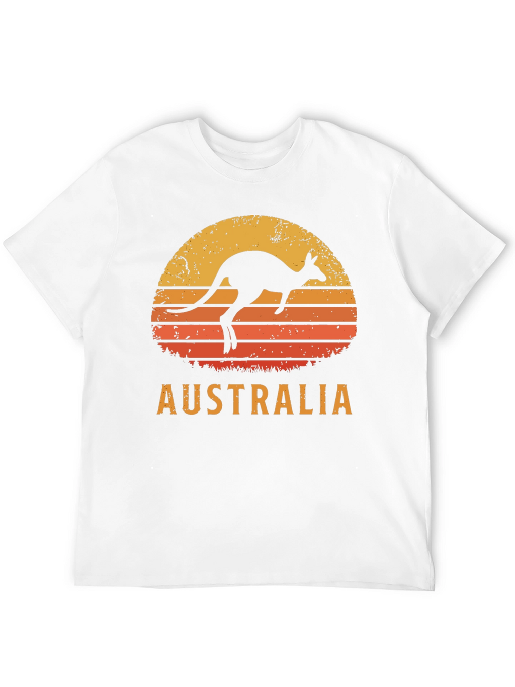 Australia Kangaroo Sunset Graphic T-Shirt