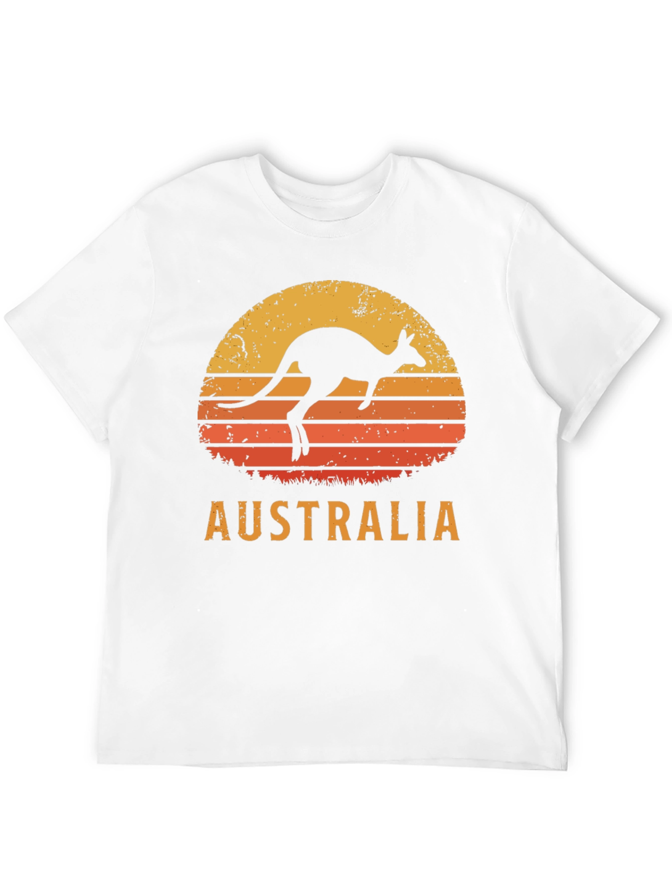 Australia Kangaroo Sunset Graphic T-Shirt