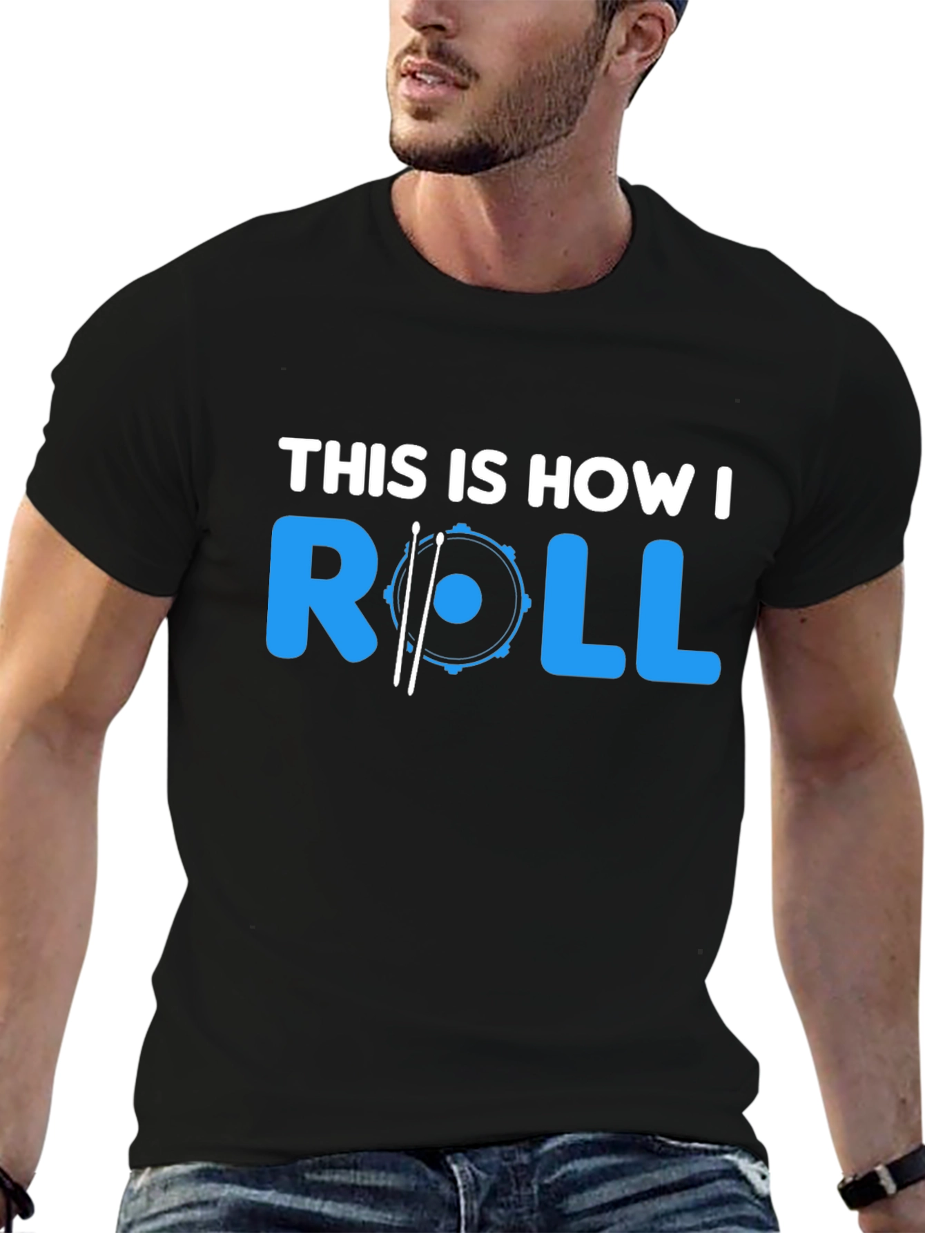 This Is How I Roll Drummer T-Shirt - Black