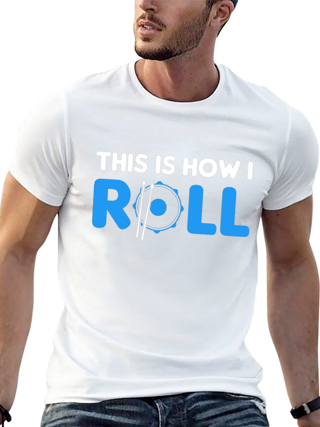 This Is How I Roll Drummer T-Shirt - Black