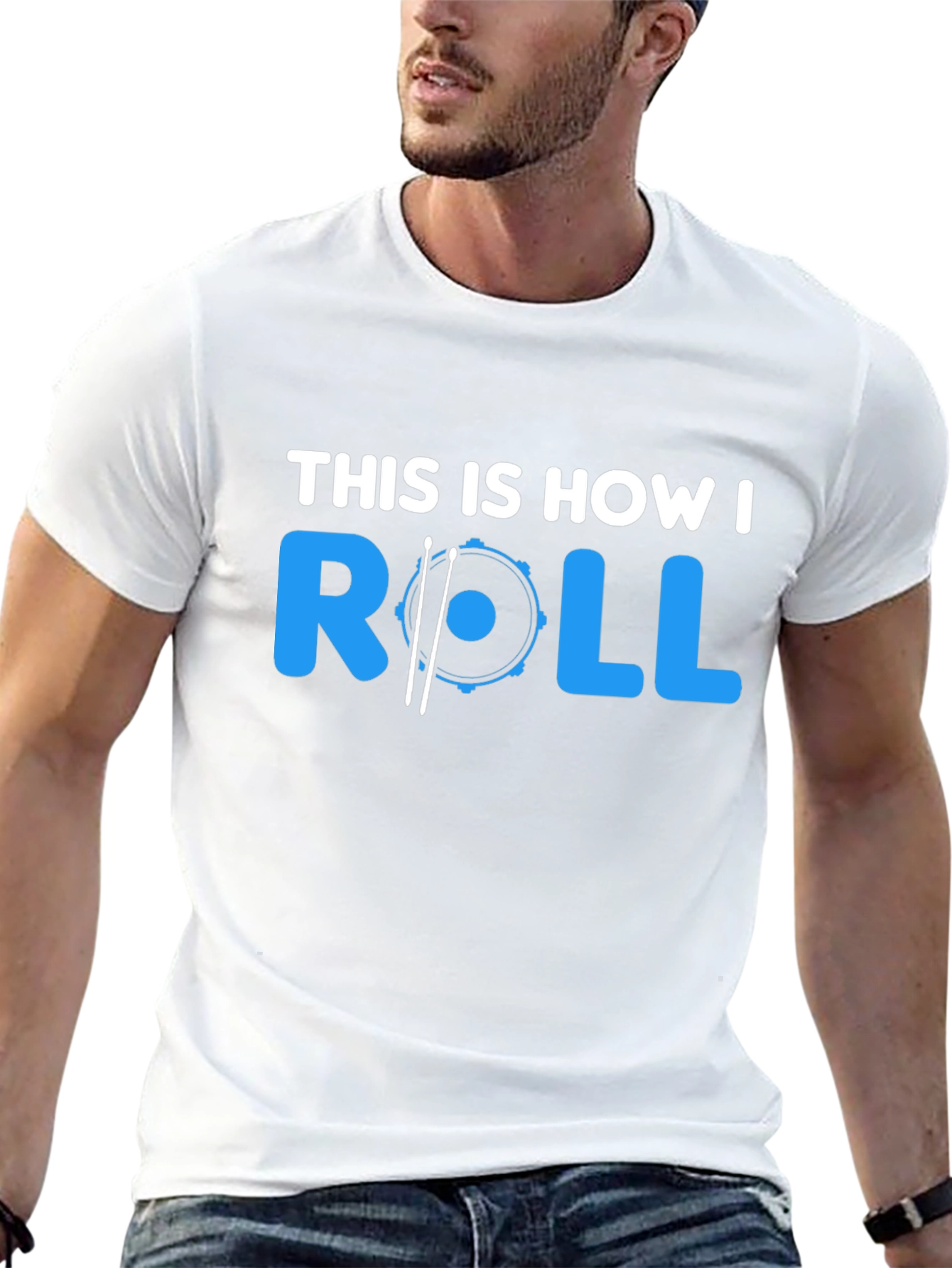 This Is How I Roll Drummer T-Shirt - Black
