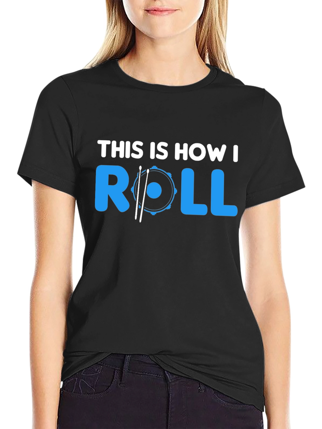 This Is How I Roll Drummer T-Shirt - Black