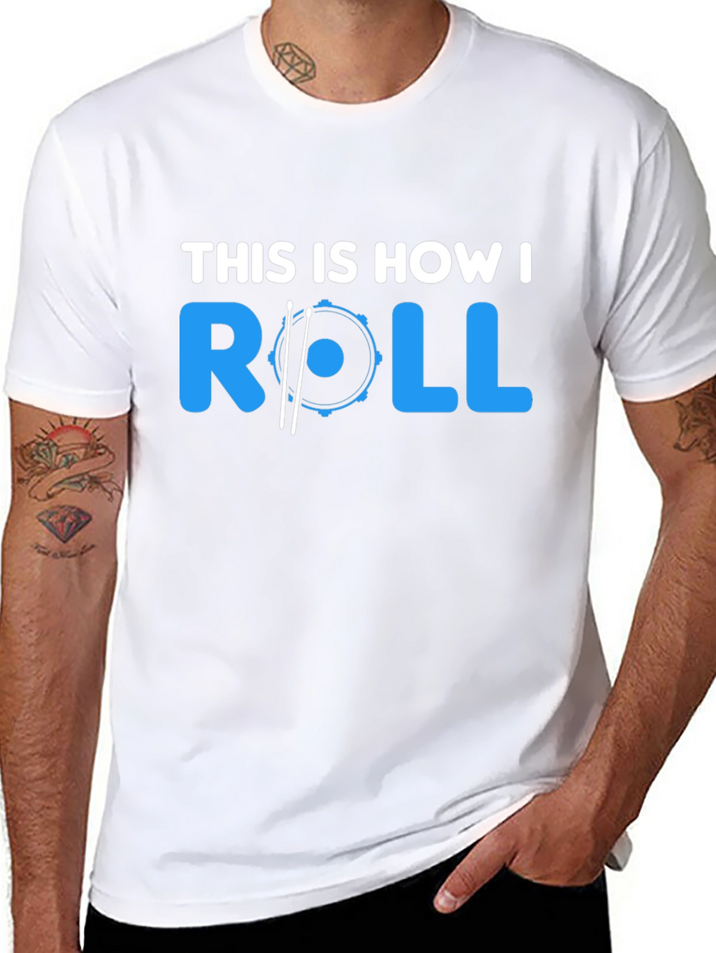 This Is How I Roll Drummer T-Shirt - Black
