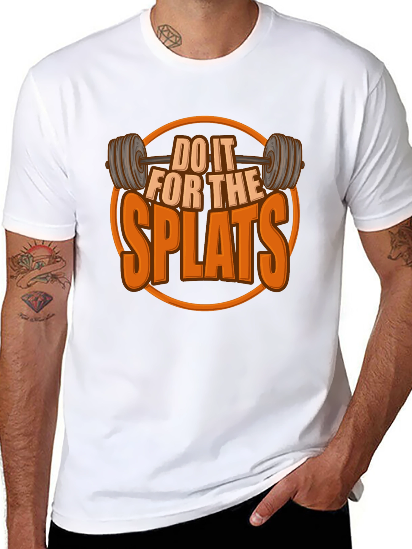 Do It For The Splats Black Graphic T-Shirt
