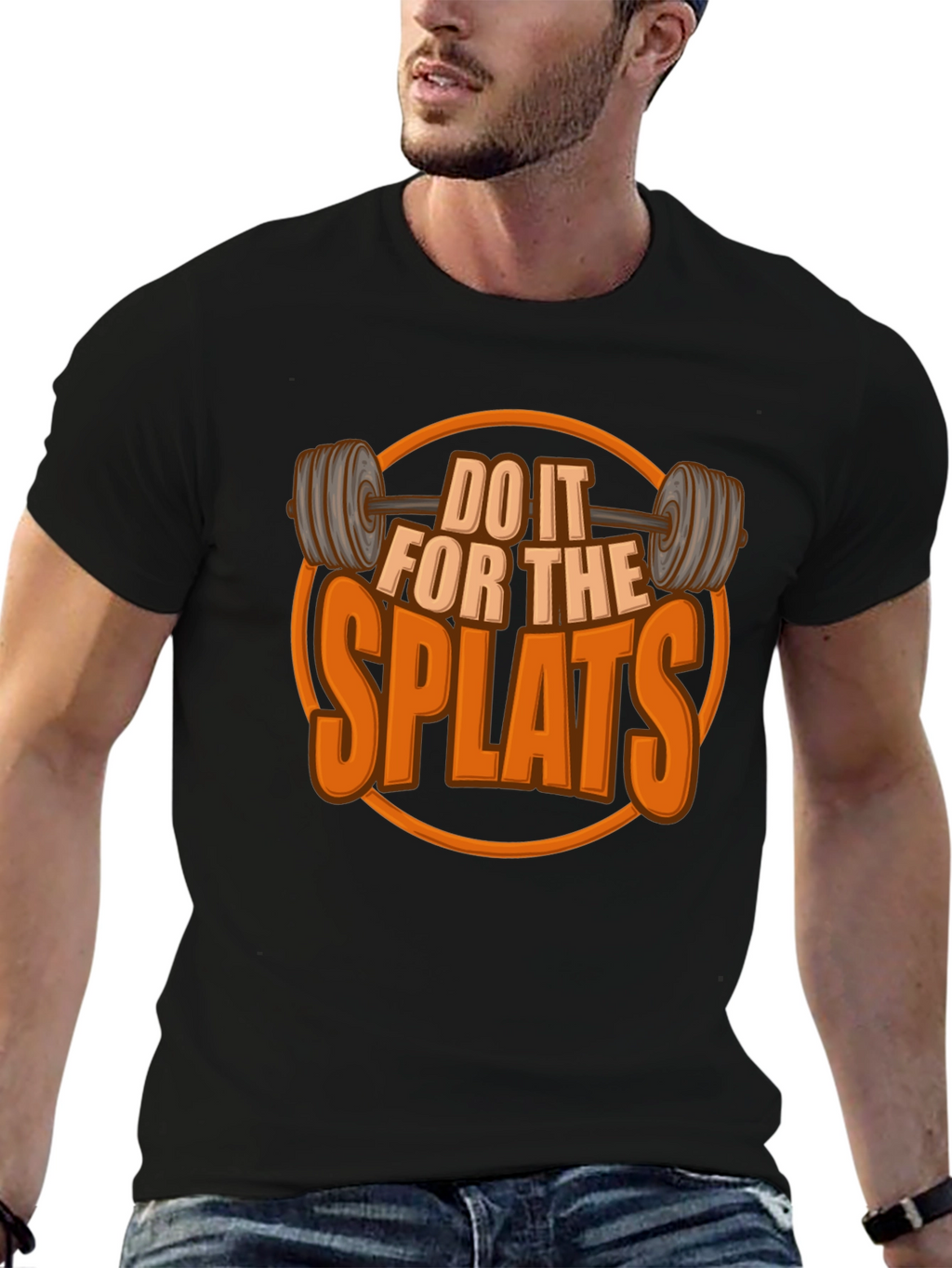 Do It For The Splats Black Graphic T-Shirt