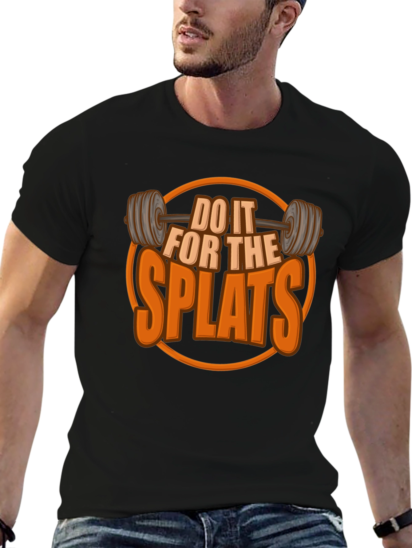 Do It For The Splats Black Graphic T-Shirt
