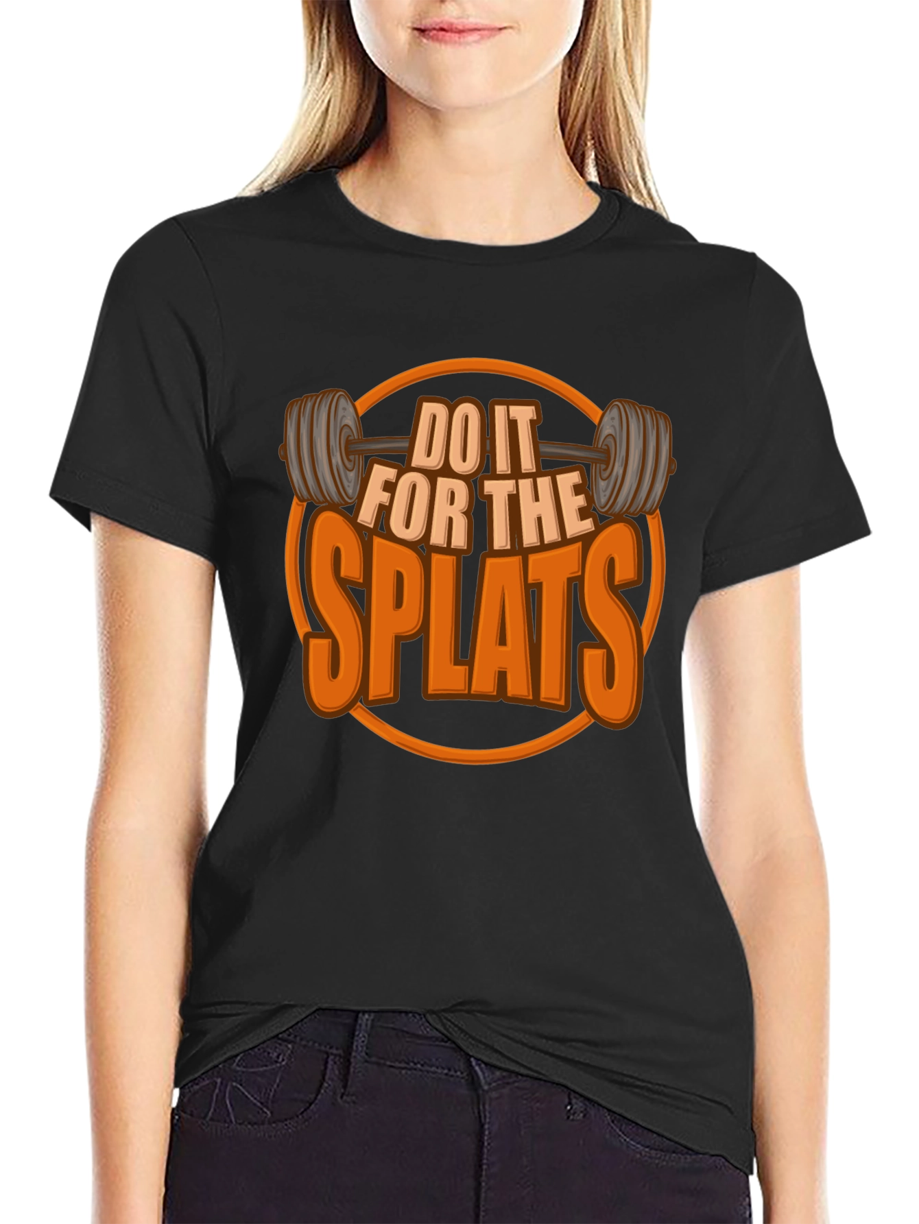 Do It For The Splats Black Graphic T-Shirt