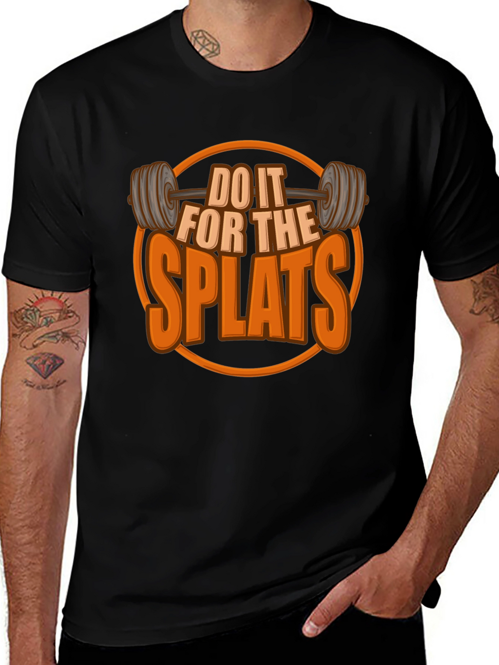 Do It For The Splats Black Graphic T-Shirt