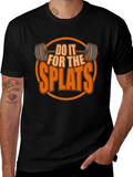 Do It For The Splats Black Graphic T-Shirt