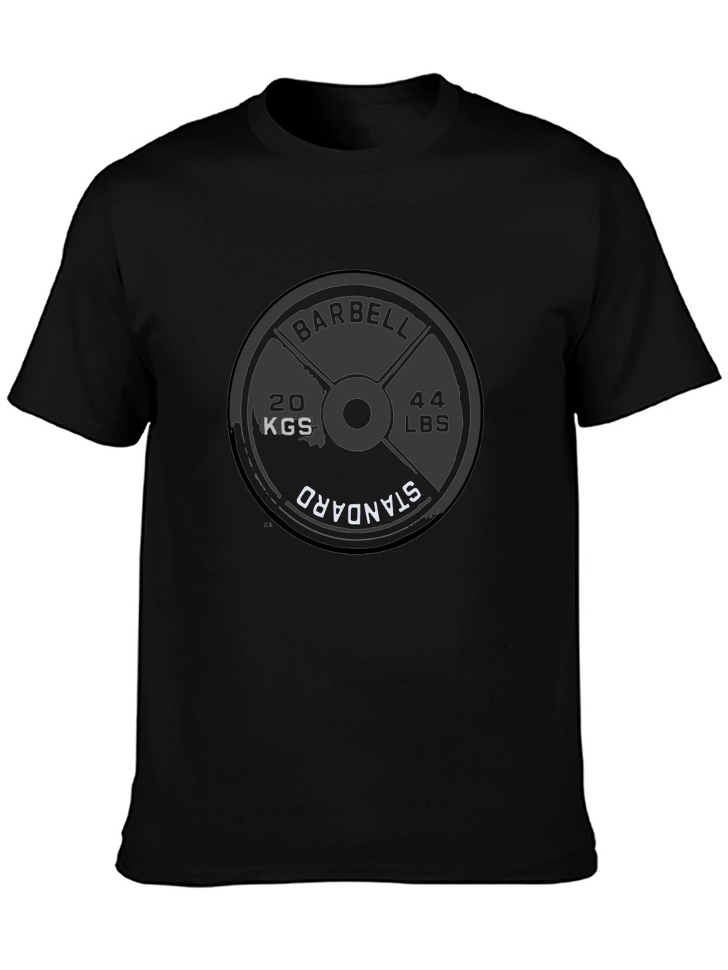 Barbell Weight Plate T-Shirt - Gym & Fitness Apparel