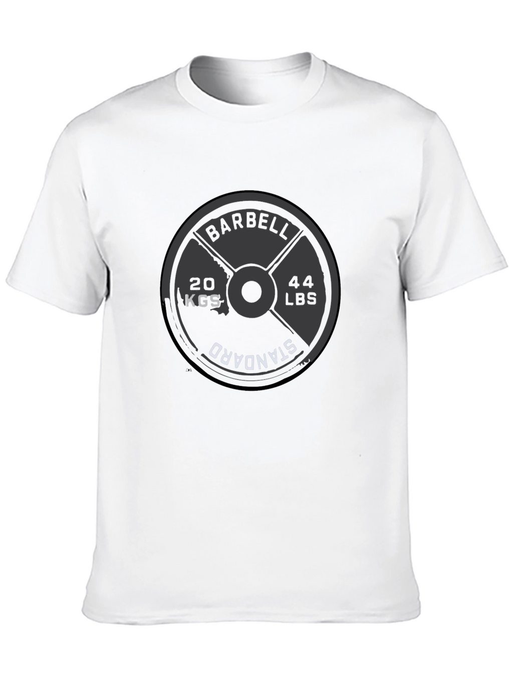 Barbell Weight Plate T-Shirt - Gym & Fitness Apparel