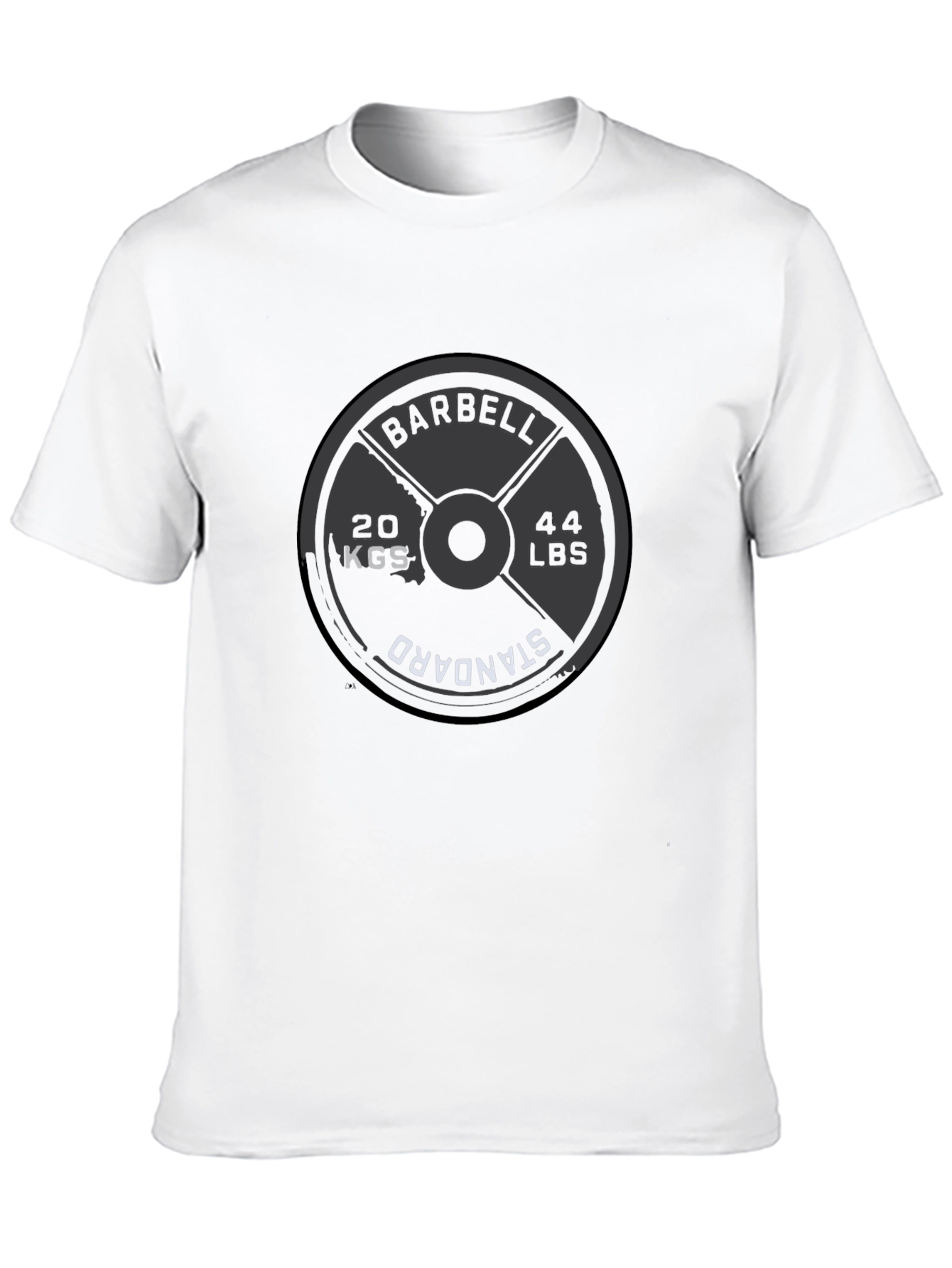 Barbell Weight Plate T-Shirt - Gym & Fitness Apparel