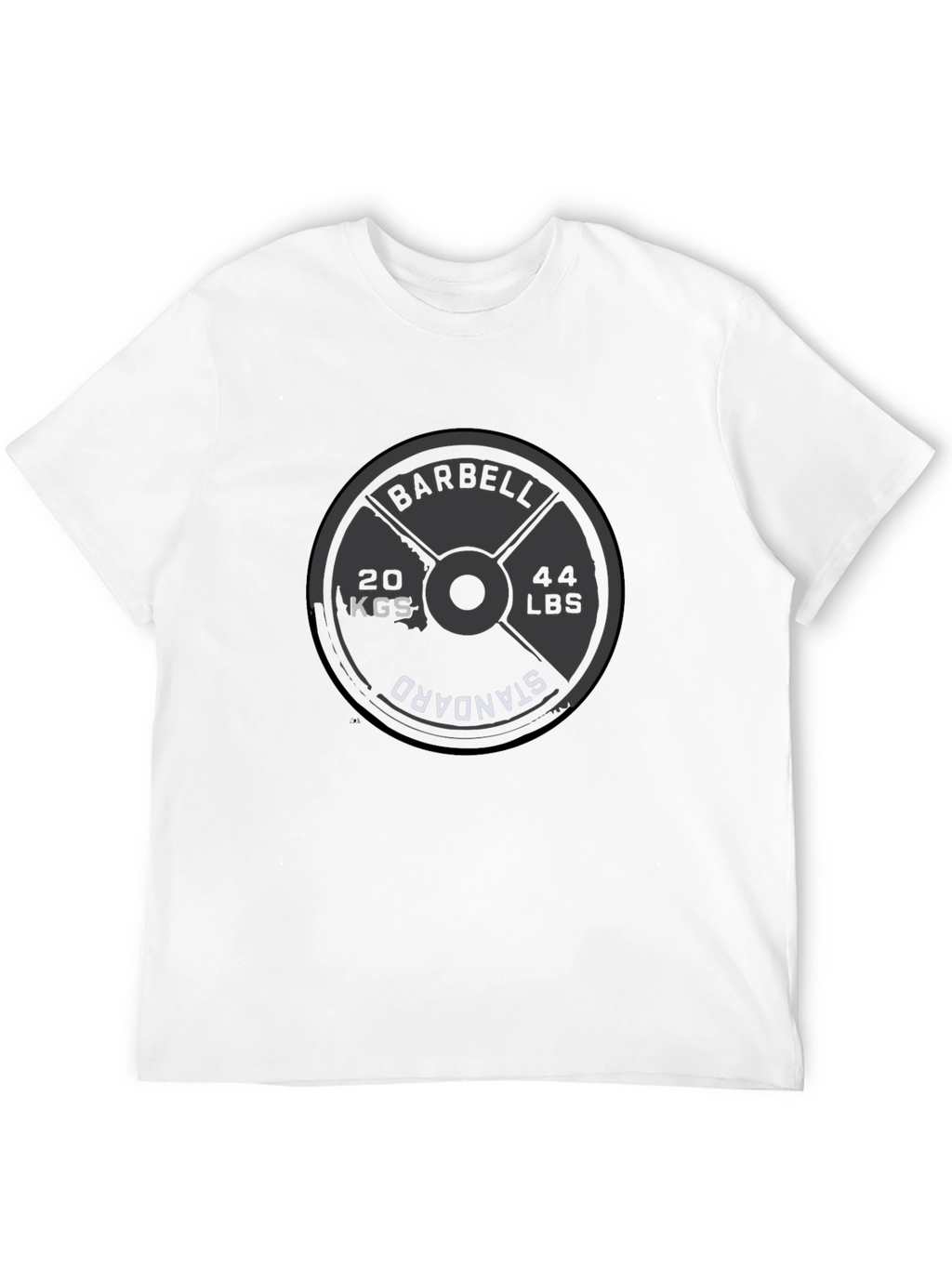 Barbell Weight Plate T-Shirt - Gym & Fitness Apparel