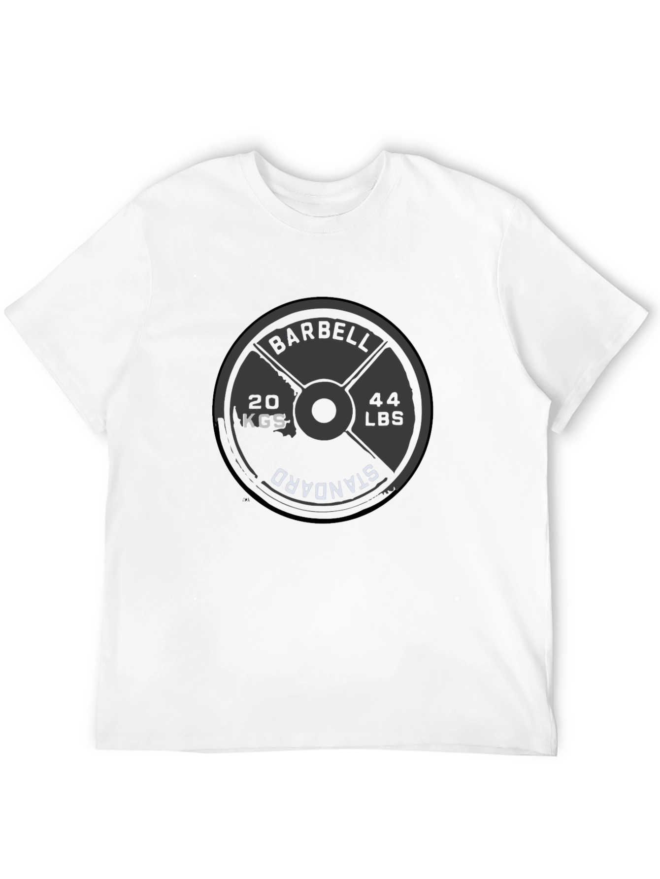 Barbell Weight Plate T-Shirt - Gym & Fitness Apparel