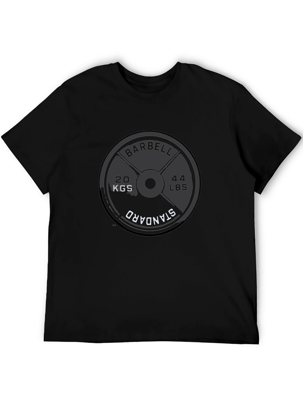 Barbell Weight Plate T-Shirt - Gym & Fitness Apparel