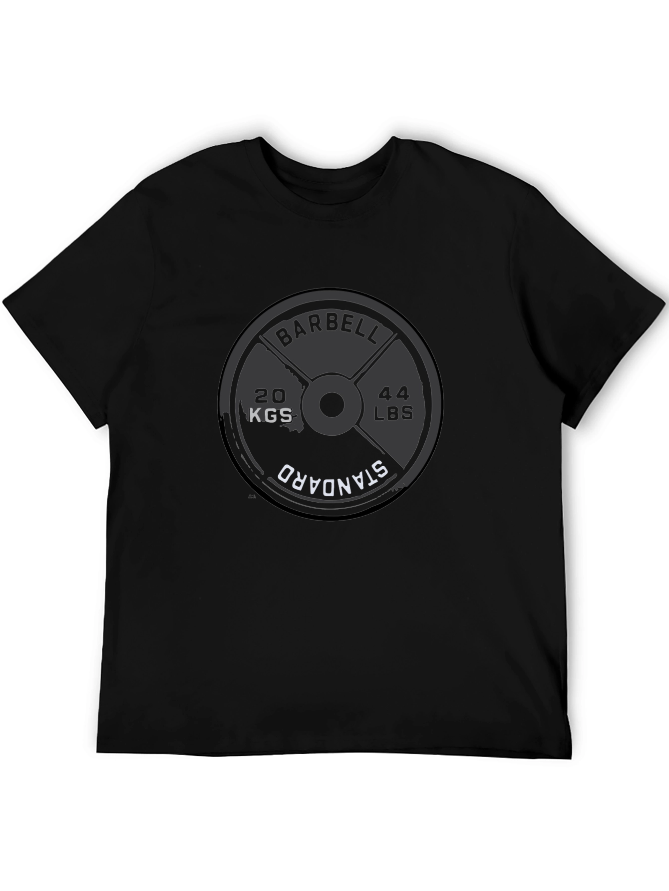 Barbell Weight Plate T-Shirt - Gym & Fitness Apparel