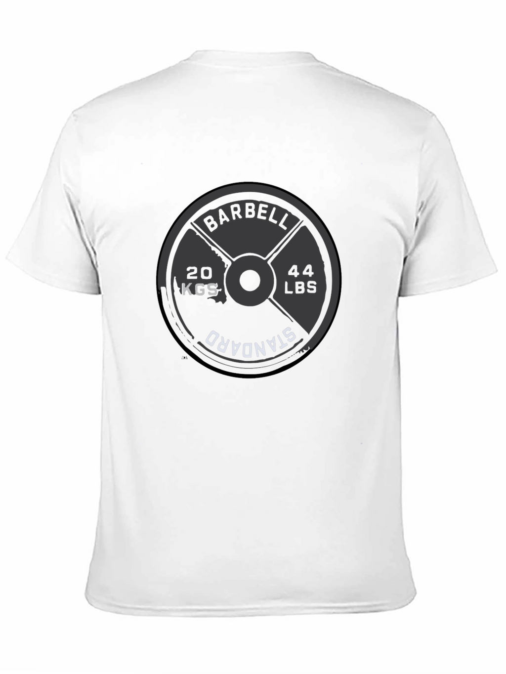 Barbell Weight Plate T-Shirt - Gym & Fitness Apparel