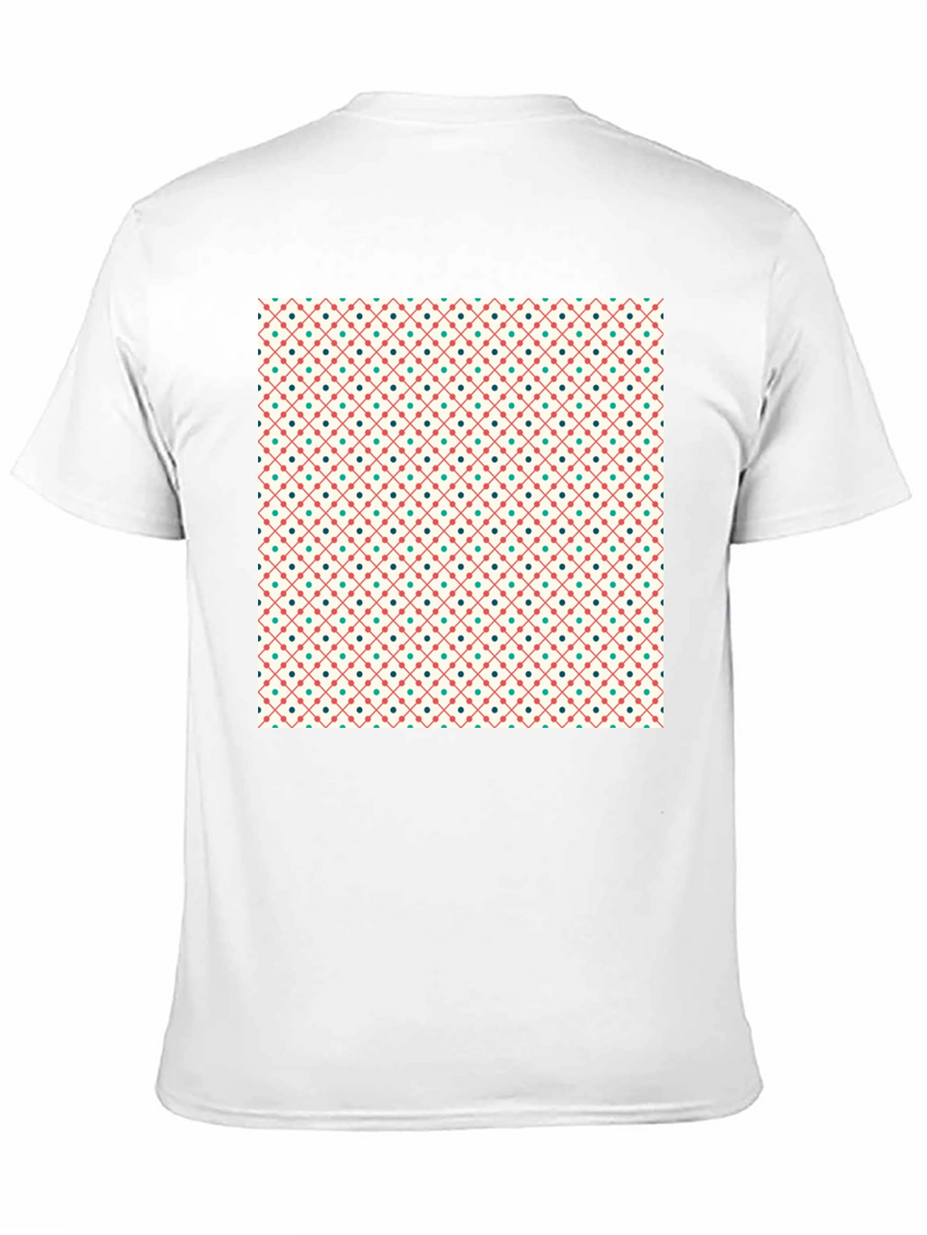 Retro Pattern Crew Neck T-Shirt