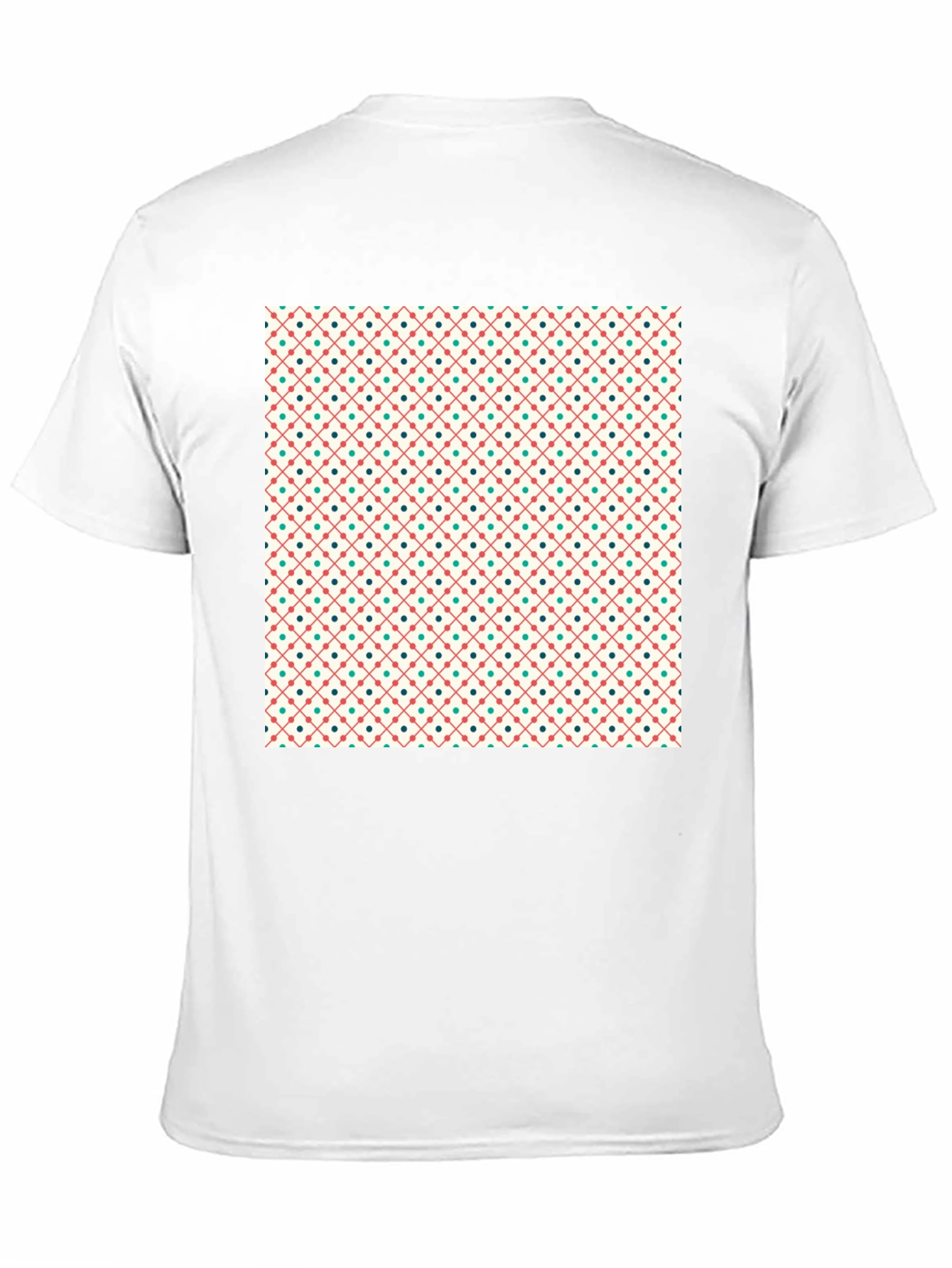 Retro Pattern Crew Neck T-Shirt