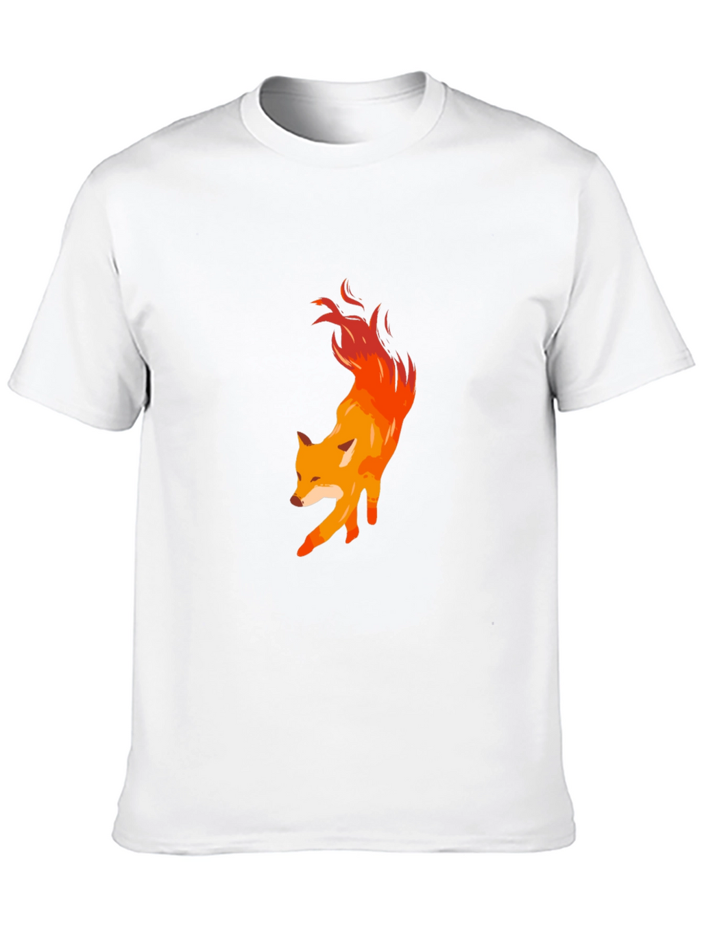 Fiery Fox Graphic Tee - Mens Black T-Shirt