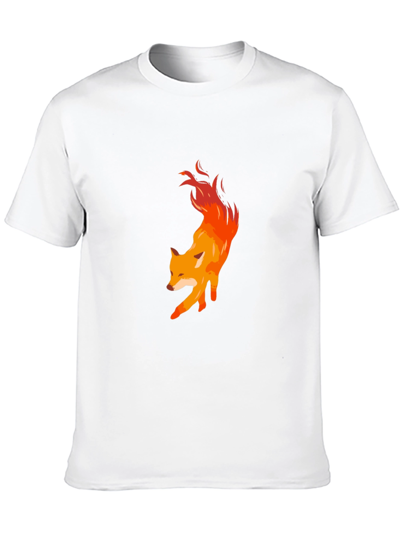 Fiery Fox Graphic Tee - Mens Black T-Shirt