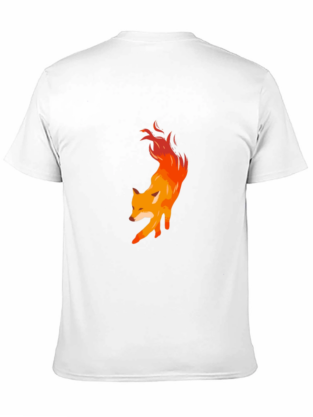 Fiery Fox Graphic Tee - Mens Black T-Shirt