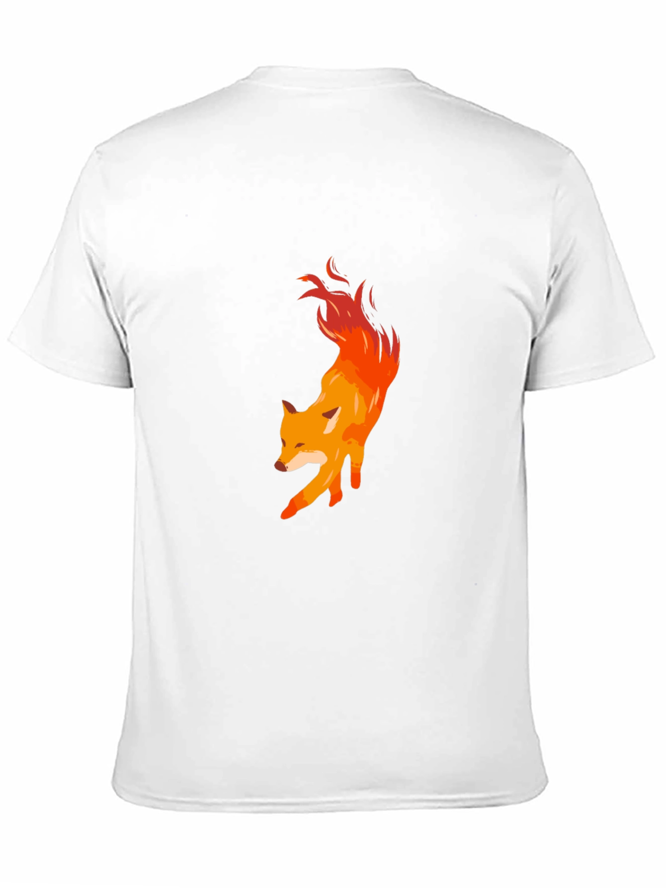 Fiery Fox Graphic Tee - Mens Black T-Shirt