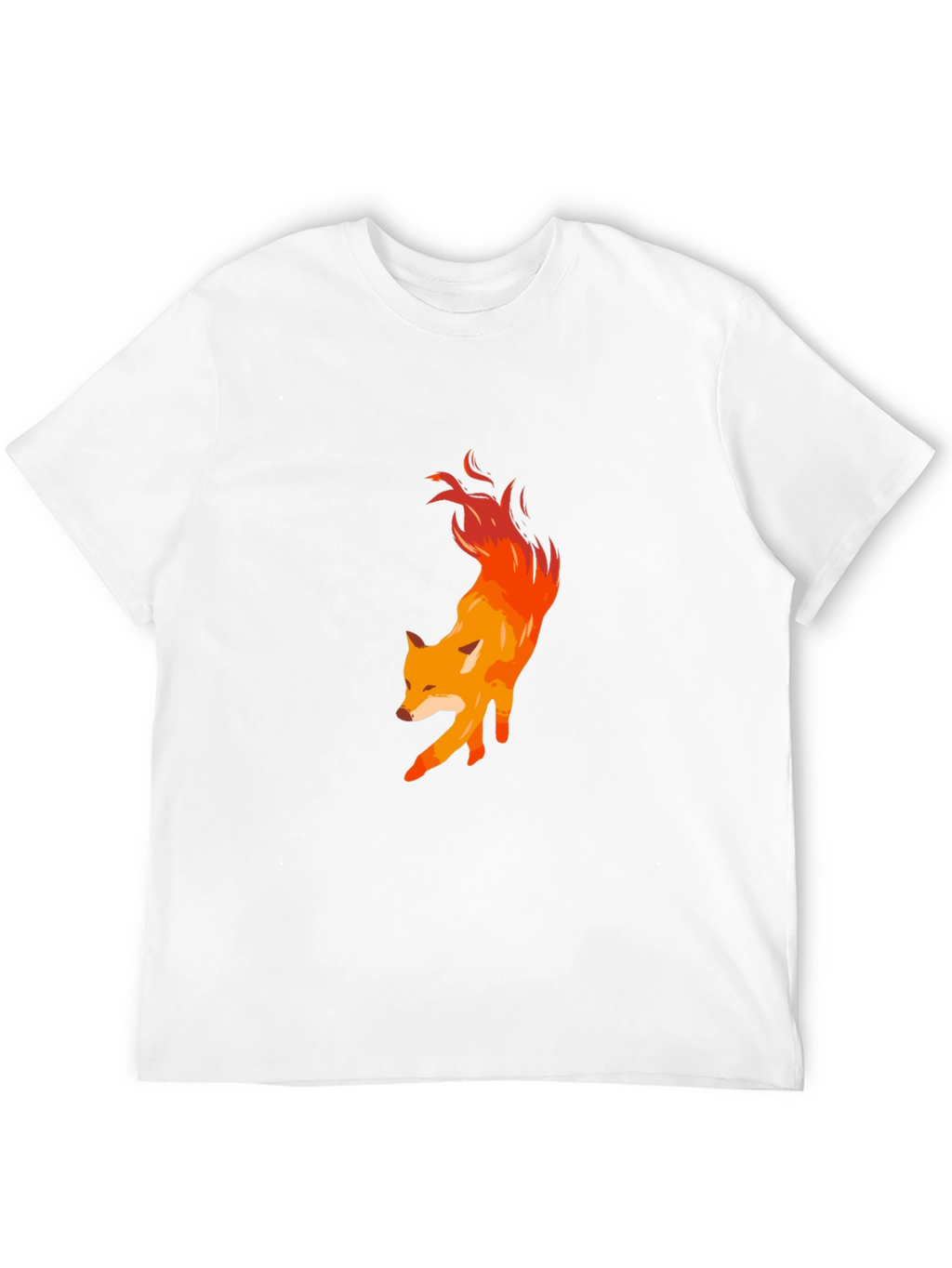 Fiery Fox Graphic Tee - Mens Black T-Shirt
