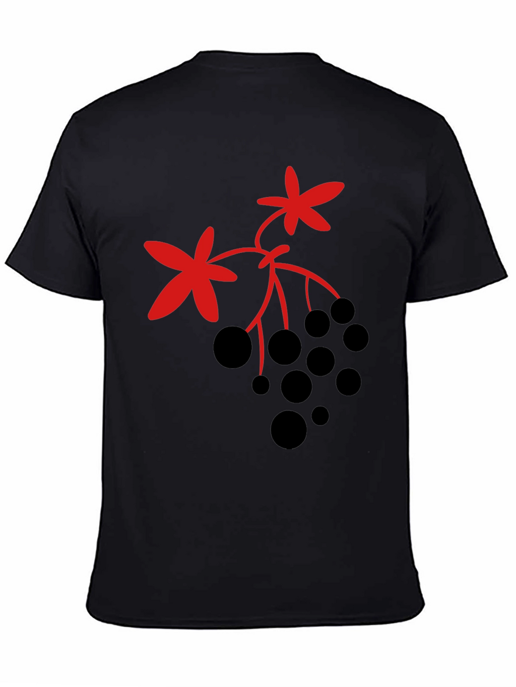Berry Design Black T-Shirt