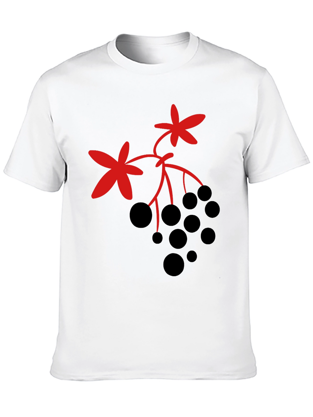 Berry Design Black T-Shirt