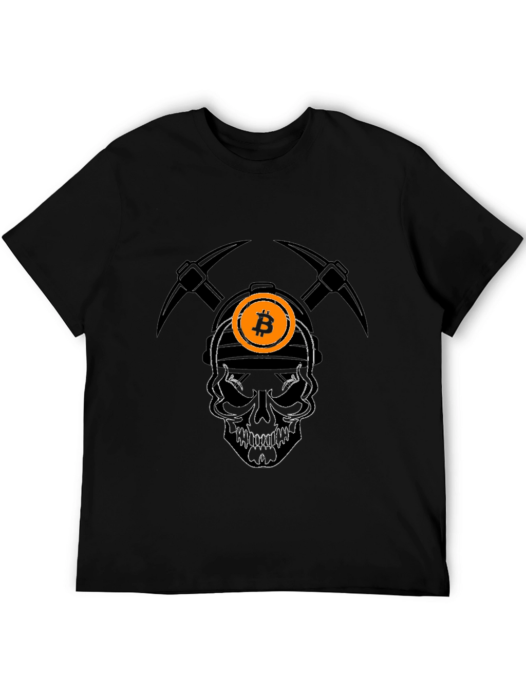 Bitcoin Miner Skull T-Shirt - Crypto Tee