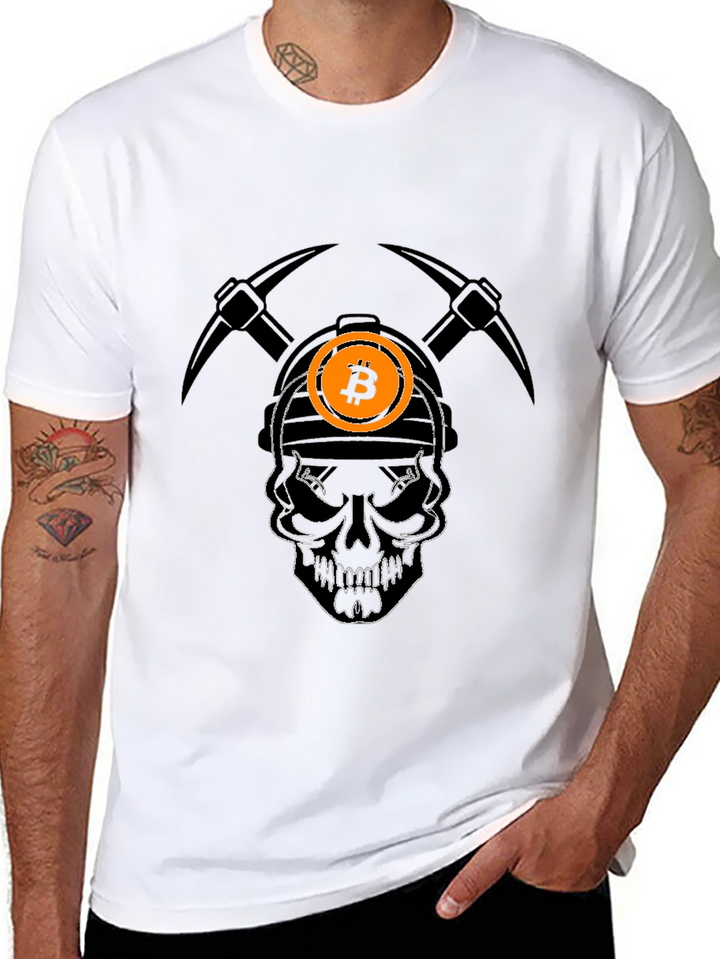 Bitcoin Miner Skull T-Shirt - Crypto Tee