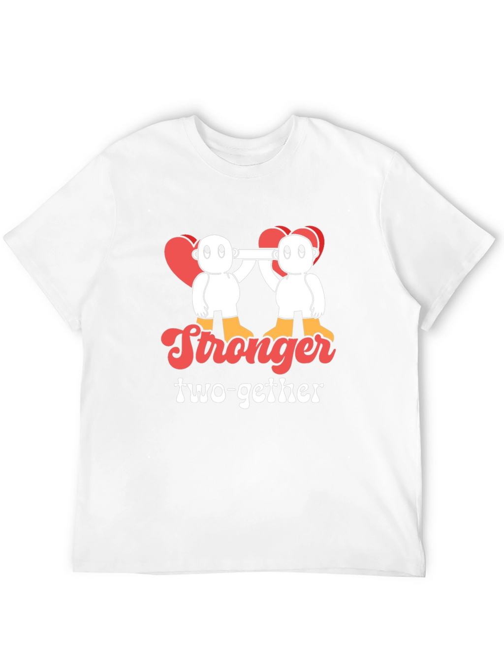 Stronger Together Graphic Tee - Black Cotton Blend