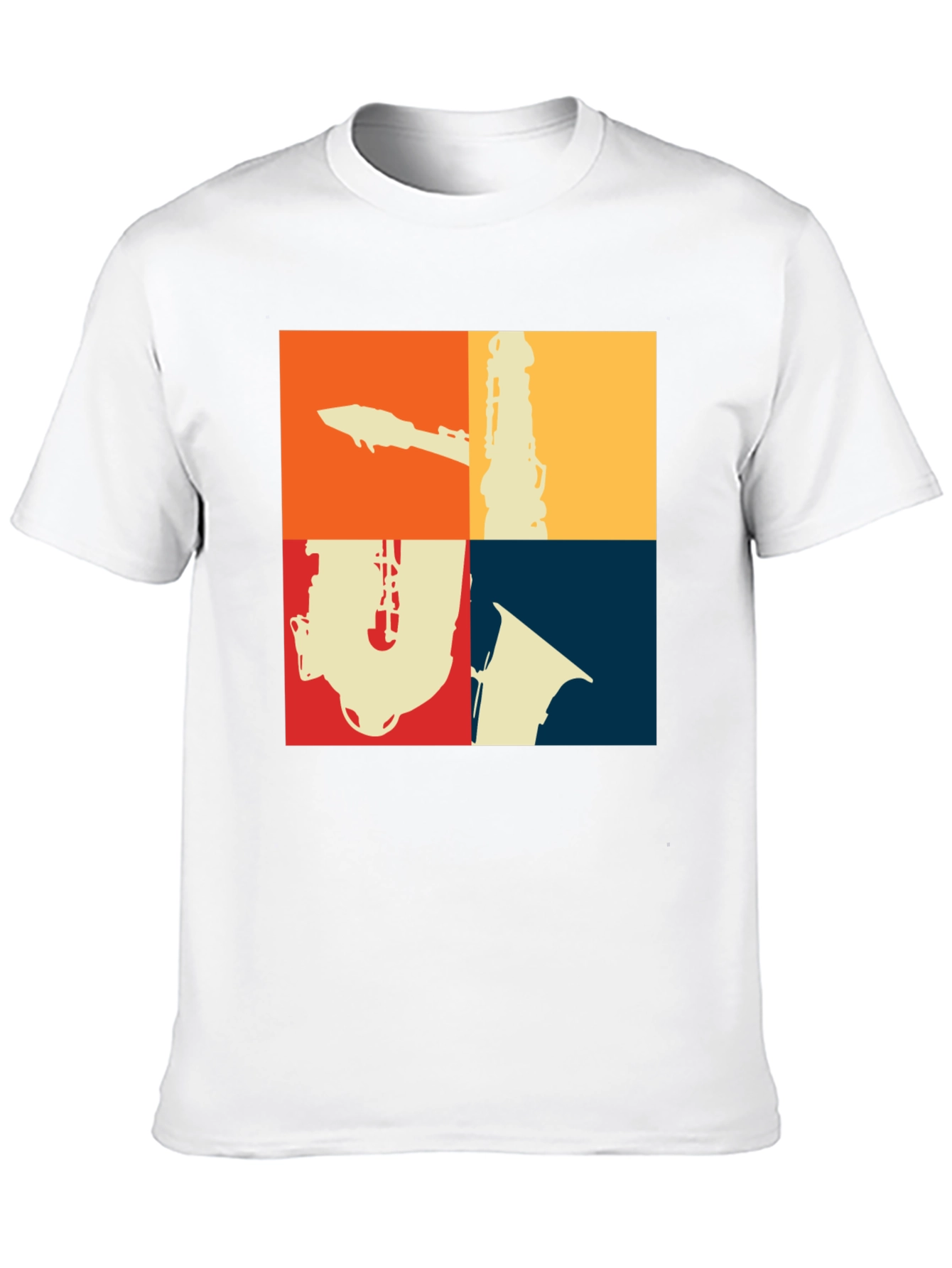 Retro Saxophone Instrument Graphic T-Shirt