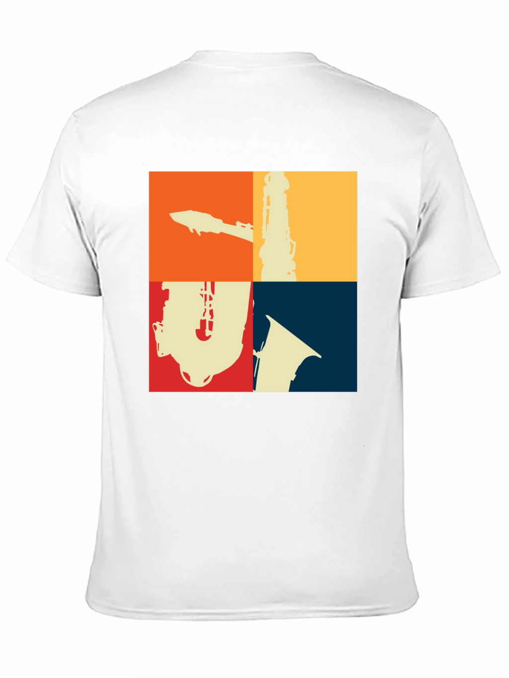 Retro Saxophone Instrument Graphic T-Shirt