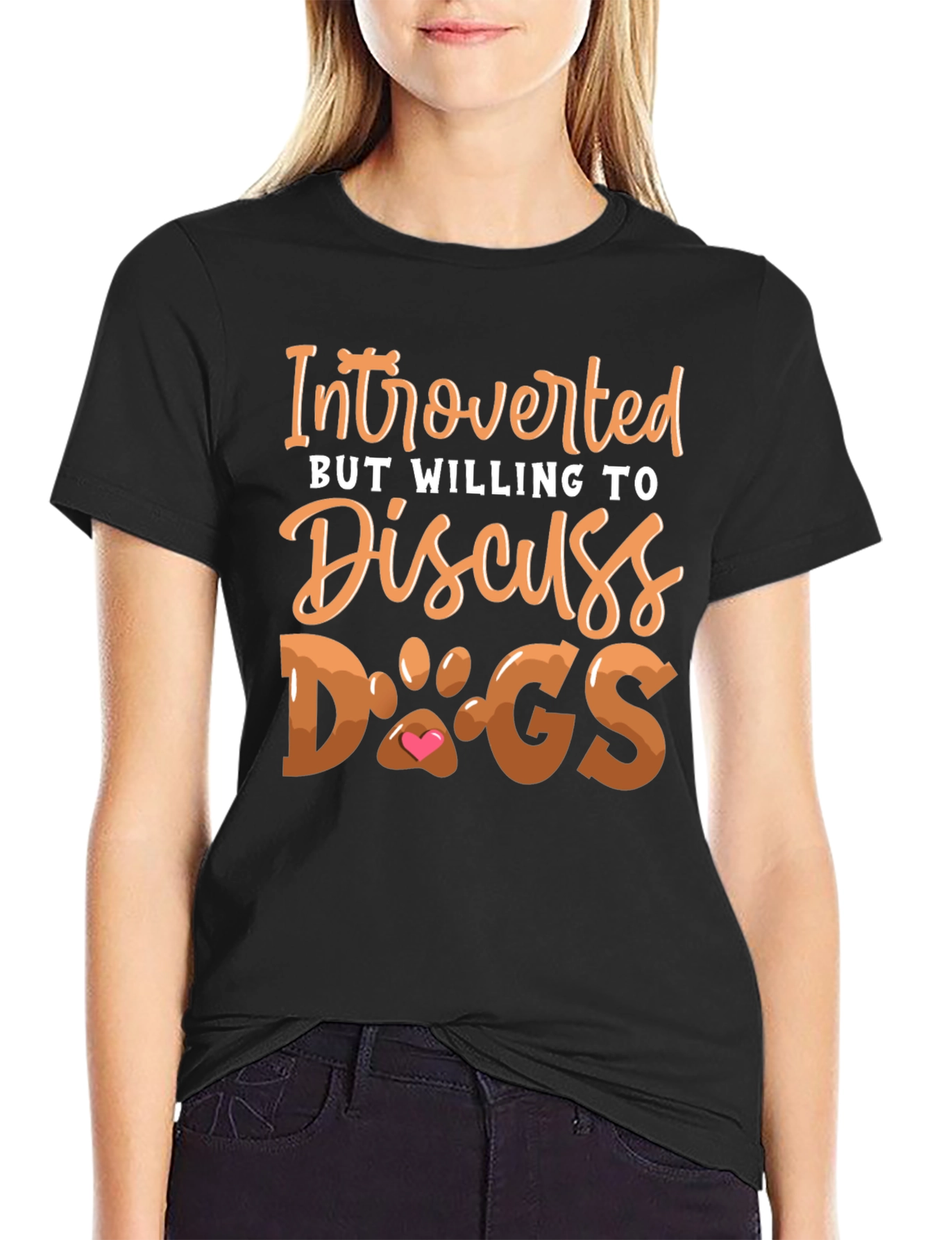 Introverted But Willing to Discuss Dogs T-Shirt