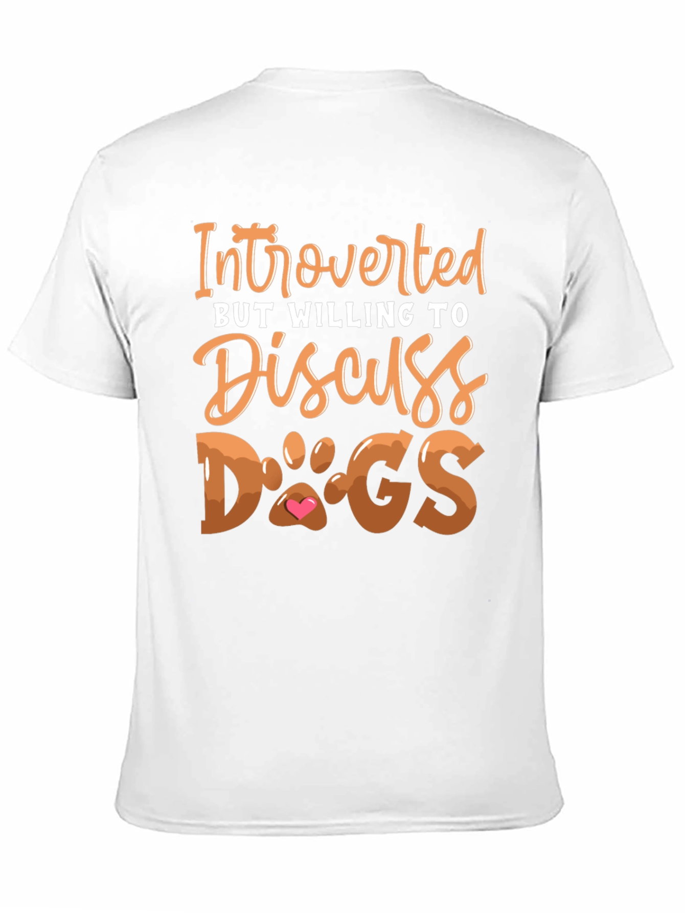 Introverted But Willing to Discuss Dogs T-Shirt