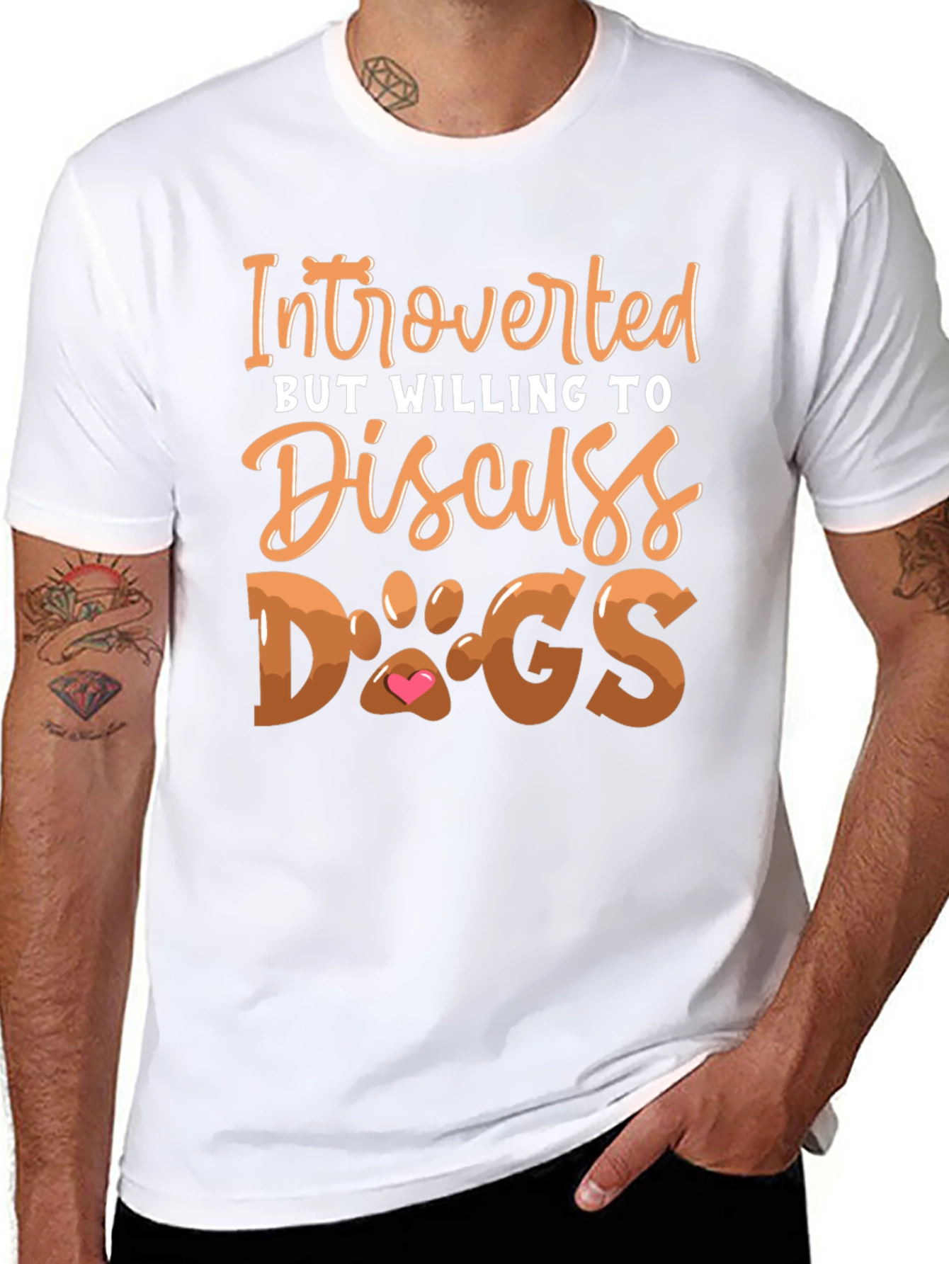 Introverted But Willing to Discuss Dogs T-Shirt