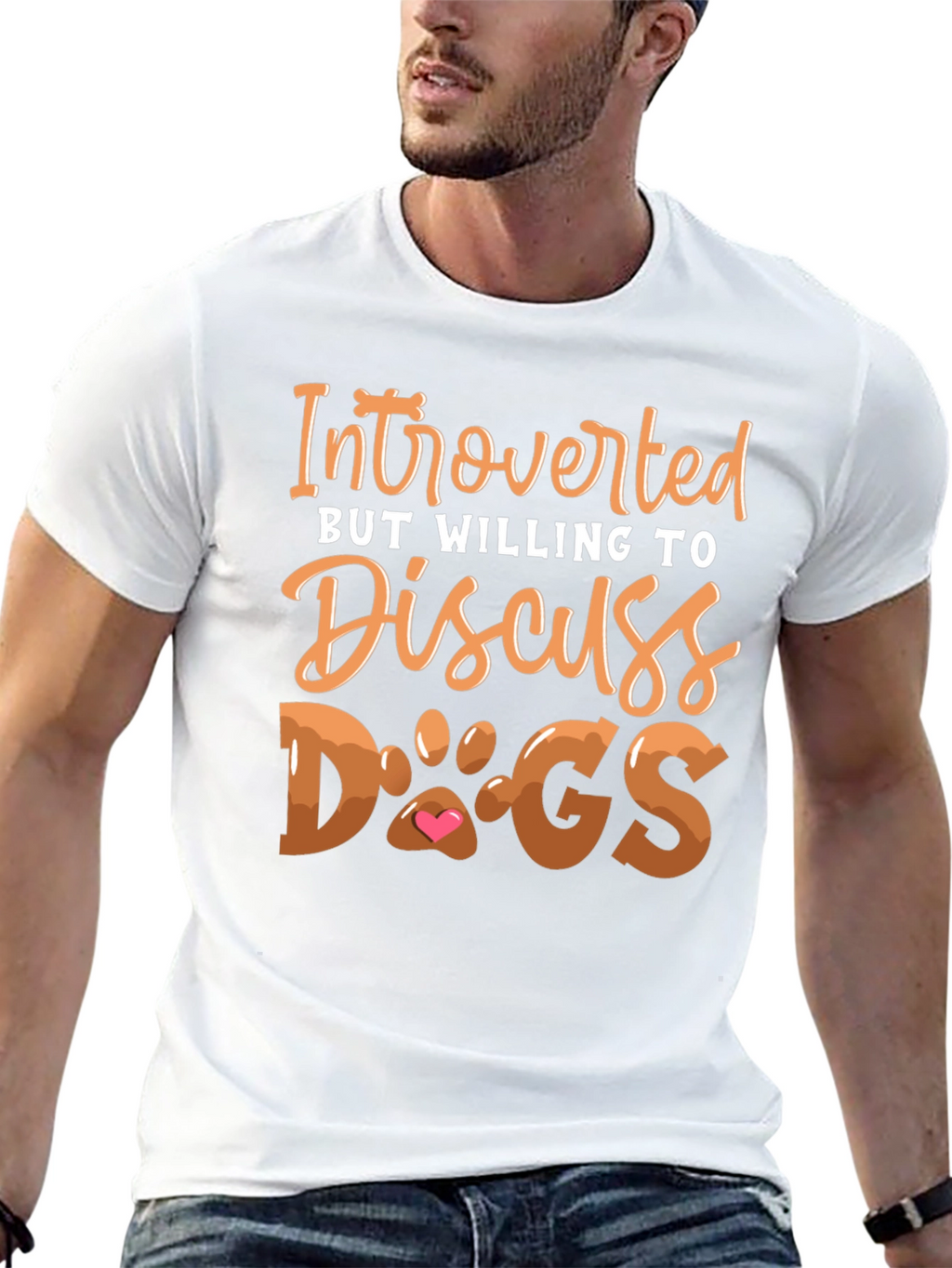 Introverted But Willing to Discuss Dogs T-Shirt