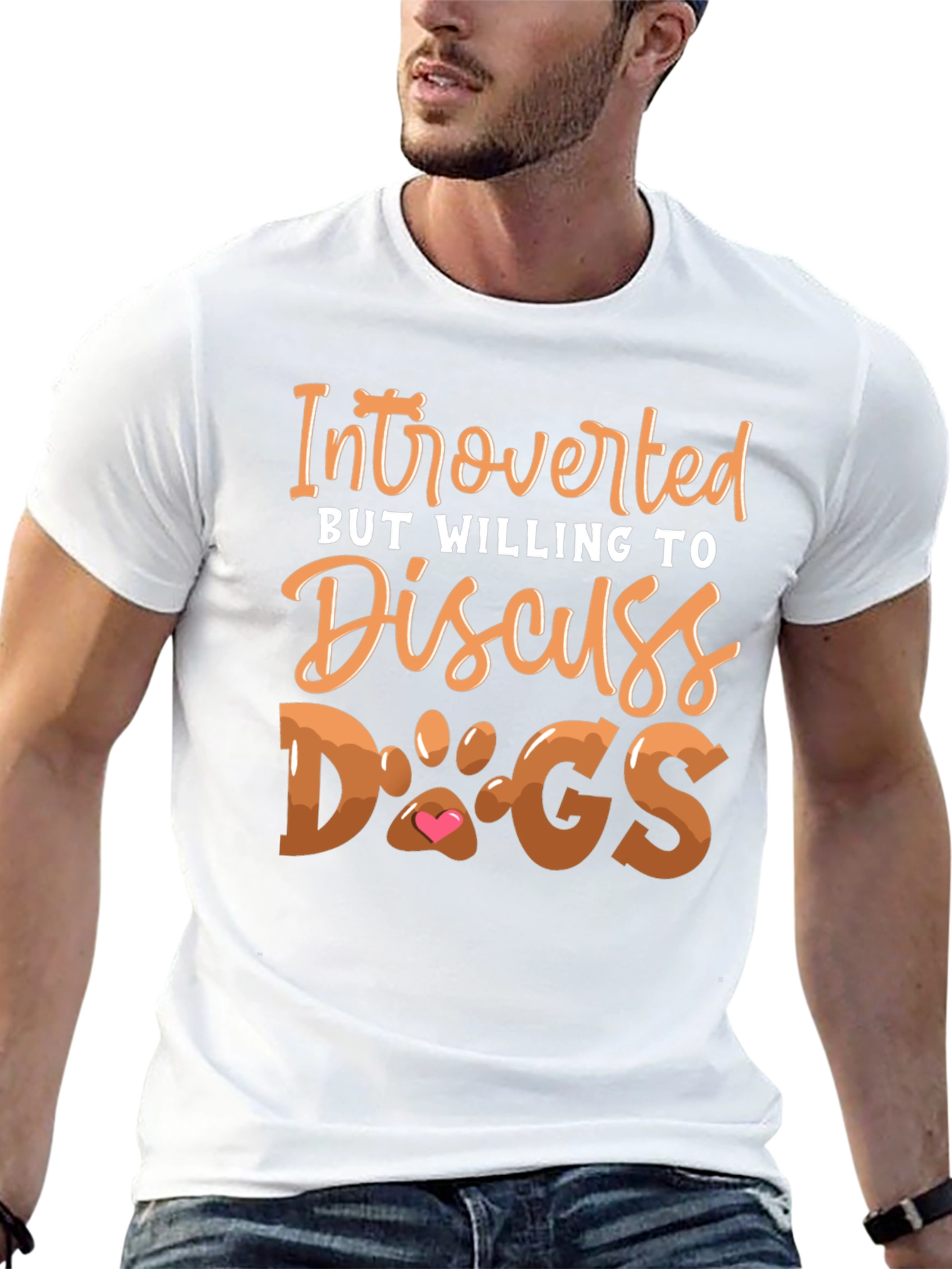 Introverted But Willing to Discuss Dogs T-Shirt