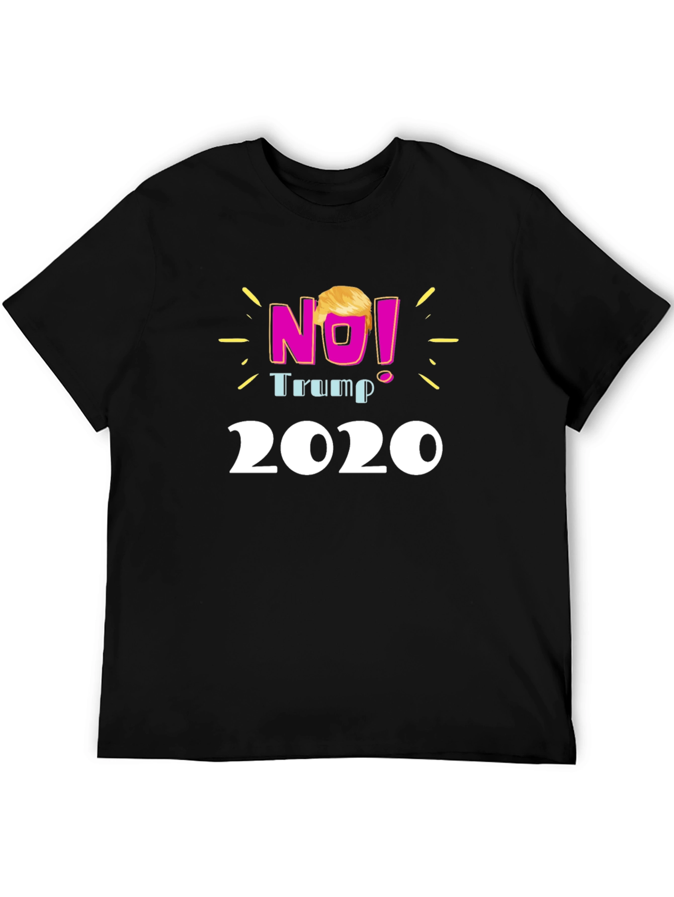 No! Trump 2020 Black T-Shirt