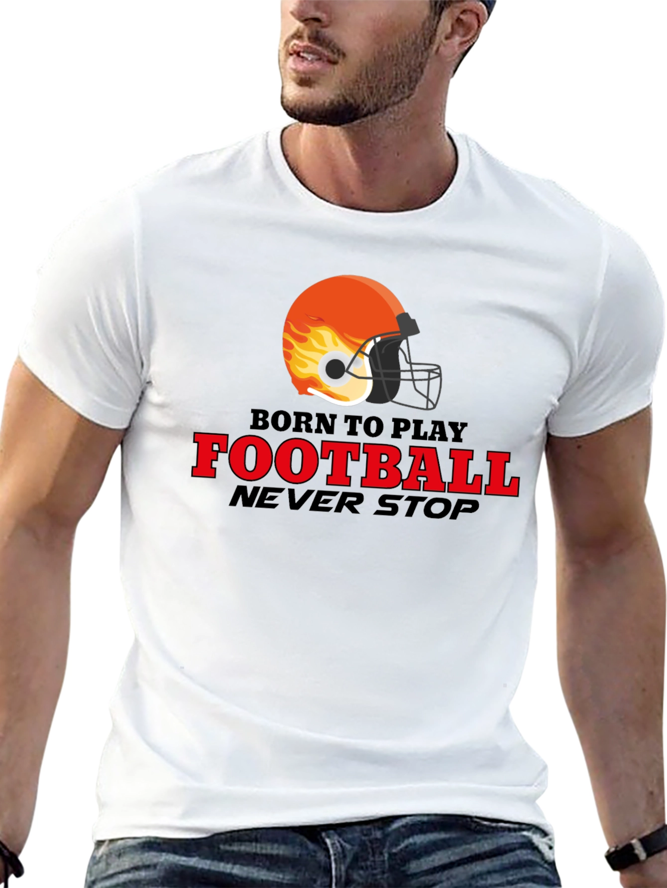 Born to Play Football Graphic Tee